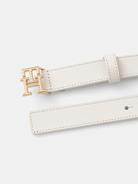 Tommy Hilfiger pasek skórzany damski kolor biały AW0AW17496 - zdjęcie produktu nr 2