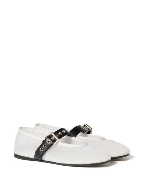 Miu Miu Mesh fabric ballerinas - White - zdjęcie produktu nr 2
