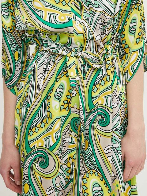 Joseph Ribkoff sukienka kolor zielony midi rozkloszowana 242208