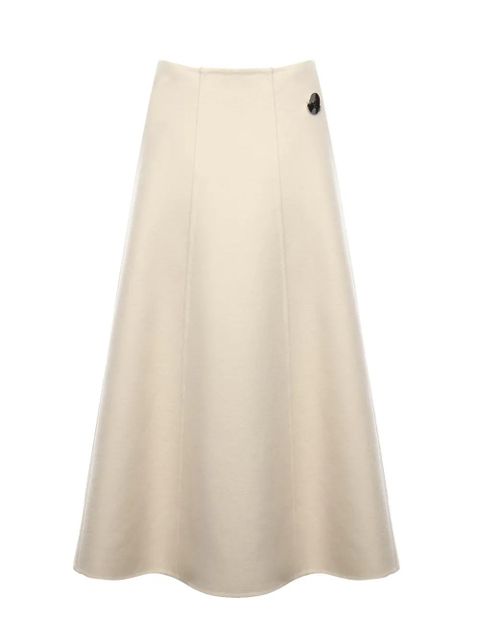 Moncler x Jil Sander logo-patch skirt - Neutrals - zdjęcie produktu nr 1
