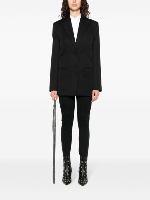 Off-White single-breasted virgin-wool blazer - Black
