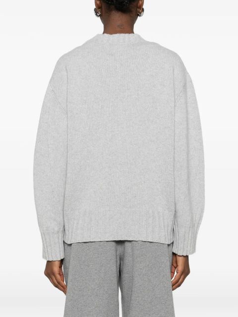 The Attico asymmetric-hem sweater - Grey