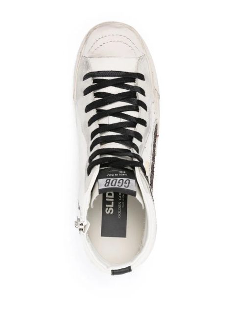 Golden Goose Slide sequin-embellished sneakers - White