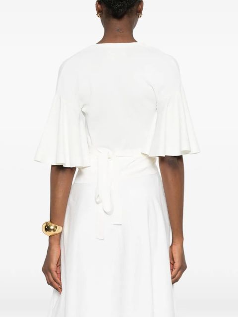 Jacquemus The Paysan ruffled top - Neutrals