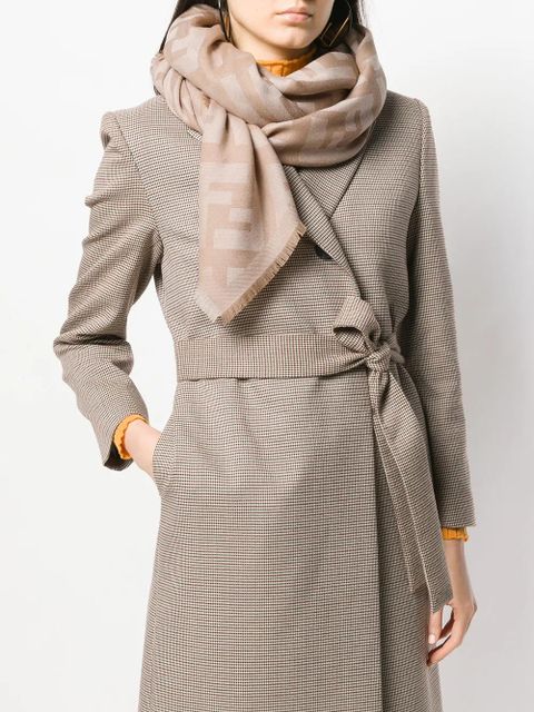 FENDI patterned FF logo shawl - Neutrals - zdjęcie produktu nr 2