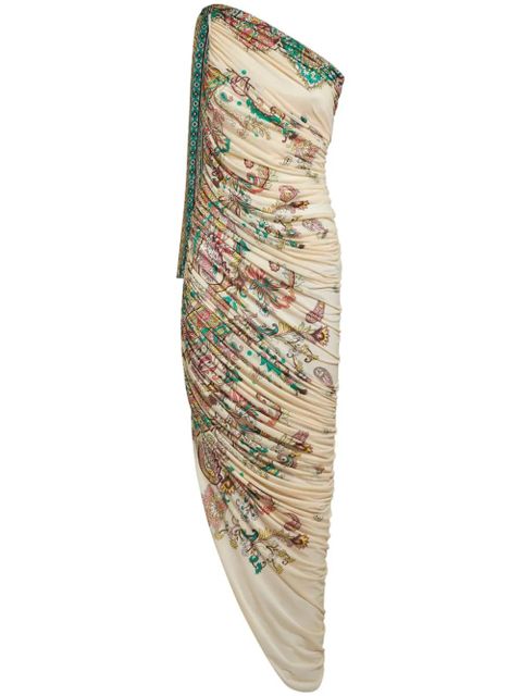 ETRO single-shoulder maxi dress - Neutrals - zdjęcie produktu nr 1