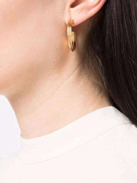 Missoma large ridge hoop earrings - Gold - zdjęcie produktu nr 2