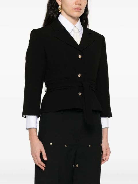 SANDRO belted jacket - Black