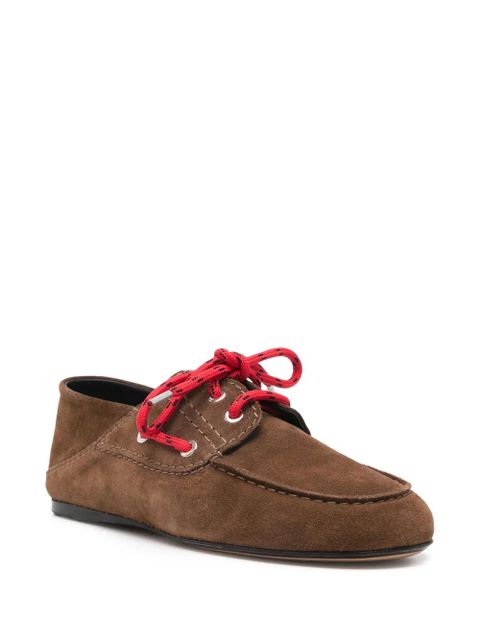 SANDRO suede loafers - Brown