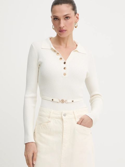 Fracomina body damskie kolor beżowy FR25WT5001K43301 - zdjęcie produktu nr 1