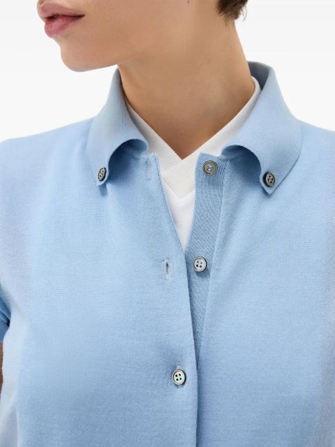 Versace buttoned cardigan - Blue