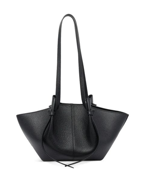 Yuzefi Mochi pebble-grain two-strap shoulder bag - Black