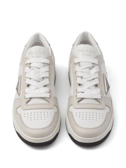 Prada Downtown leather sneakers - White