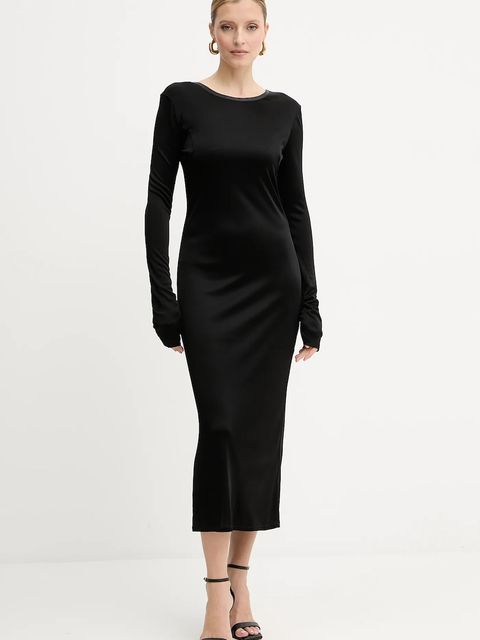 Patrizia Pepe sukienka kolor czarny midi dopasowana 8A1505 J303 - zdjęcie produktu nr 1