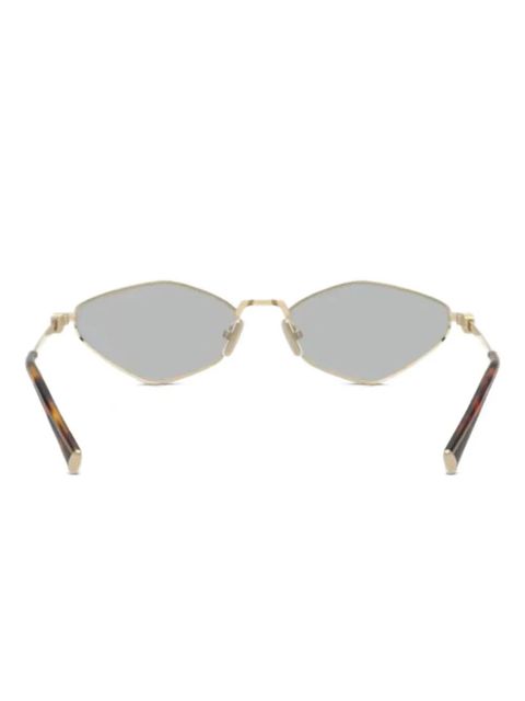 Miu Miu Eyewear hexagonal frame sunglasses - Gold