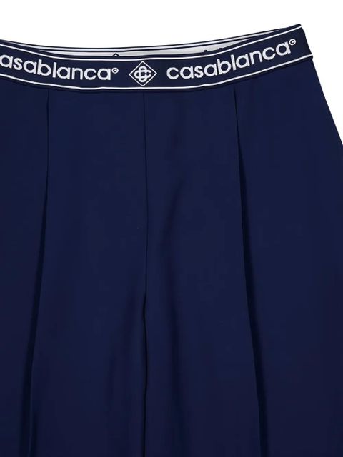 Casablanca logo tailored trousers - Blue