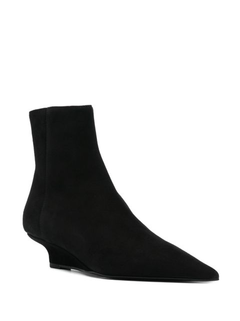 TOTEME 50mm suede boots - Black - zdjęcie produktu nr 2