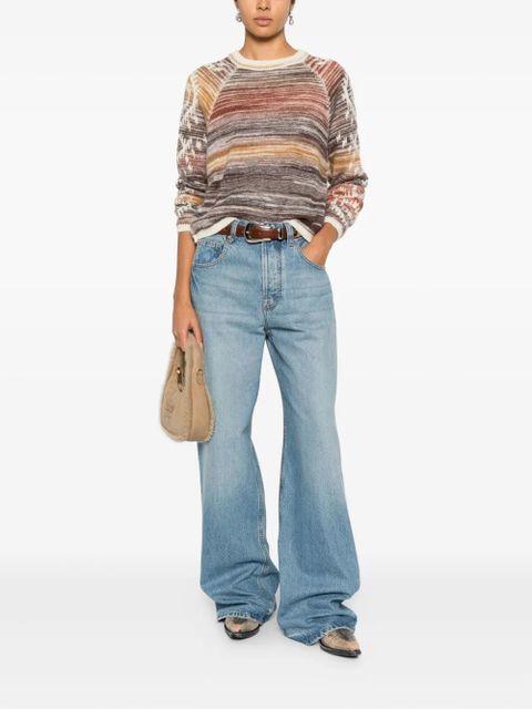 Ba&Sh Clodie striped-patterned sweater - Brown - zdjęcie produktu nr 2