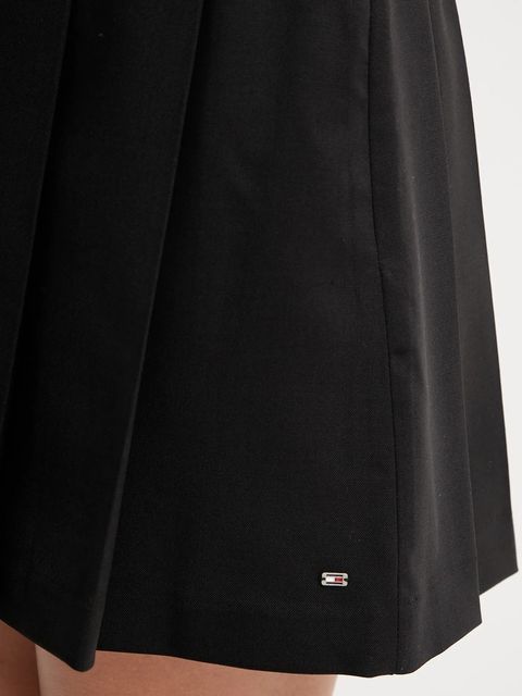 Tommy Hilfiger spódnica z wełną kolor czarny mini rozkloszowana WW0WW48354