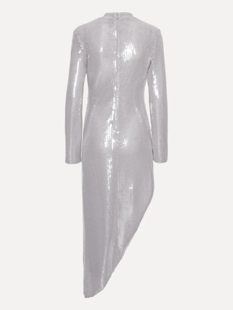 ROTATE BIRGER CHRISTENSEN sequin-embellished slit dress - Grey