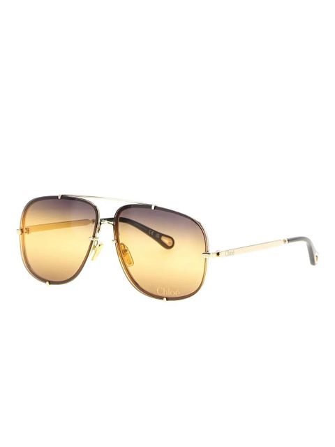 Chloé Eyewear pilot-frame sunglasses - Gold