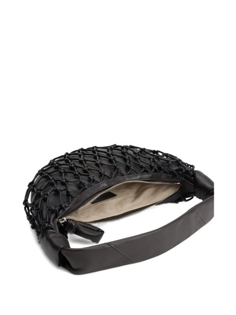 LEMAIRE Fortune Croissant knotted-details shoulder bag - Brown - zdjęcie produktu nr 2