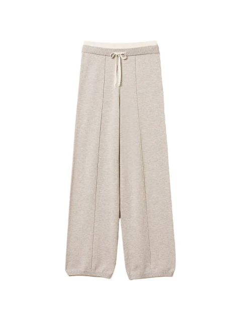 TWINSET drawstring knit trousers - Grey - zdjęcie produktu nr 1