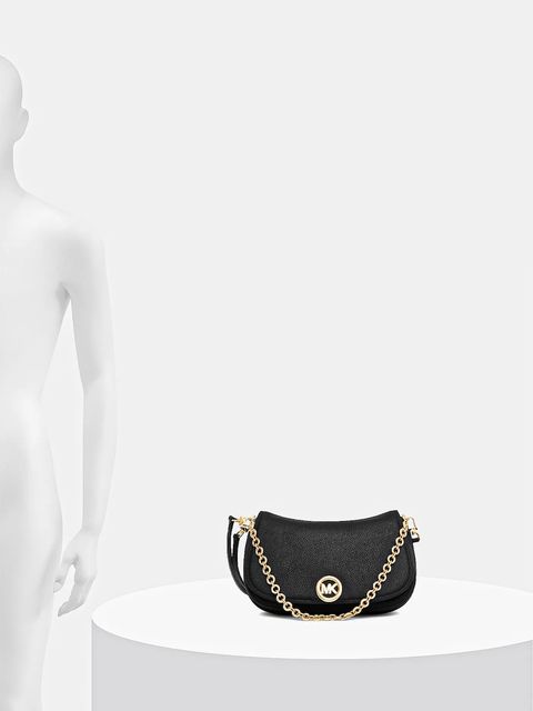 MICHAEL Michael Kors torebka skórzana kolor czarny 30R6GY5S2L