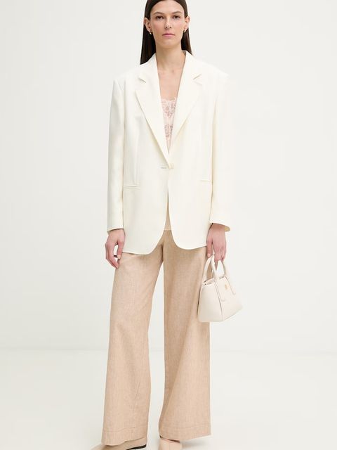 Sessun spodnie wide leg damskie bawełniane - zdjęcie produktu nr 1