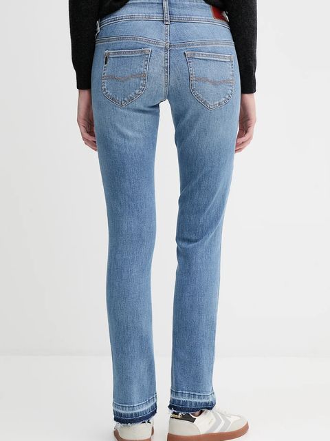 Pepe Jeans jeansy damskie kolor niebieski PL2047294WB