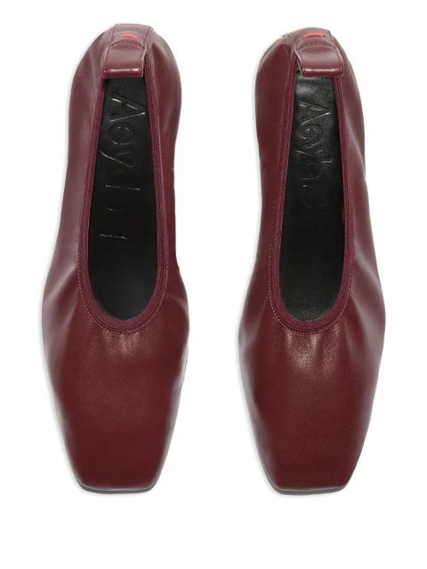 Aeyde 35mm Narissa ruched pumps - Red - zdjęcie produktu nr 2