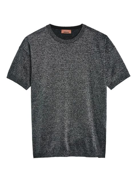 Missoni crew-neck ribbed-knit T-shirt - Grey - zdjęcie produktu nr 1