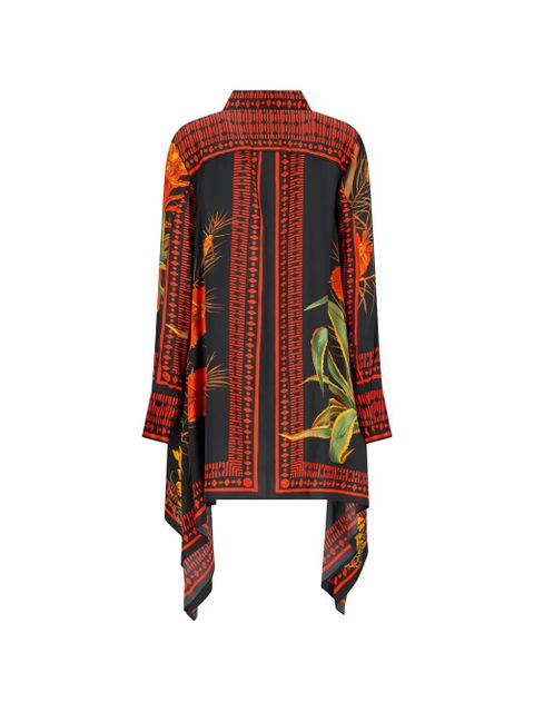 Blumarine printed twill mini dress - Black - zdjęcie produktu nr 2