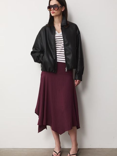 Medicine spódnica asymetryczna z modalem - zdjęcie produktu nr 1