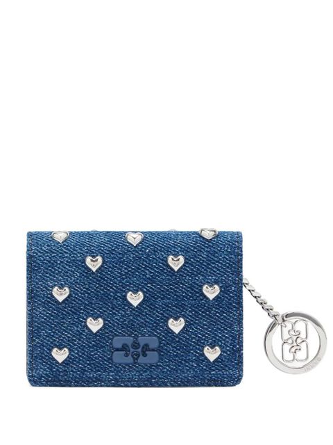 GANNI heart-motif wallet - Blue - zdjęcie produktu nr 1