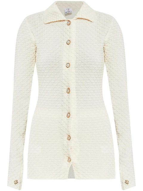 Casablanca textured shirt - White - zdjęcie produktu nr 1