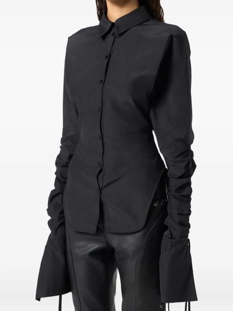 Blumarine cinched shirt - Black