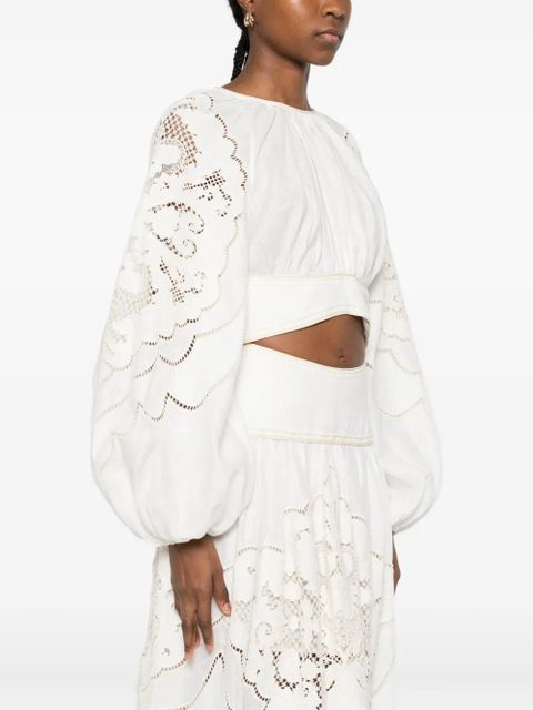 ZIMMERMANN Daylight embroidered blouse - White - zdjęcie produktu nr 2