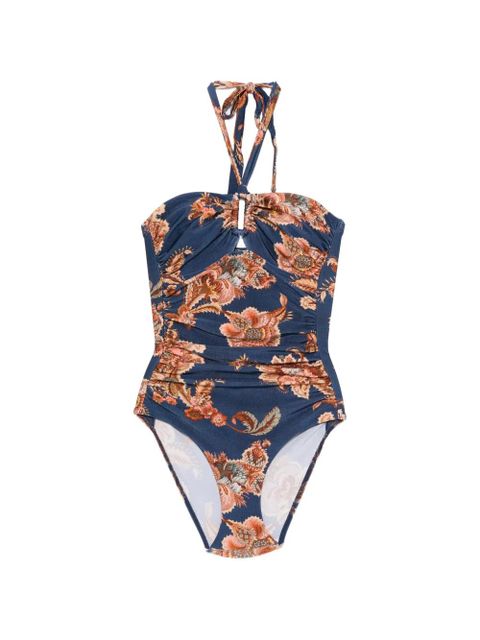 ZIMMERMANN Aster floral-print swimsuit - Blue - zdjęcie produktu nr 1