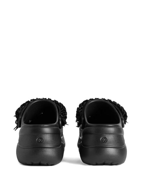 Balenciaga x Crocs™ JIBBITZ™ floral mules - Black