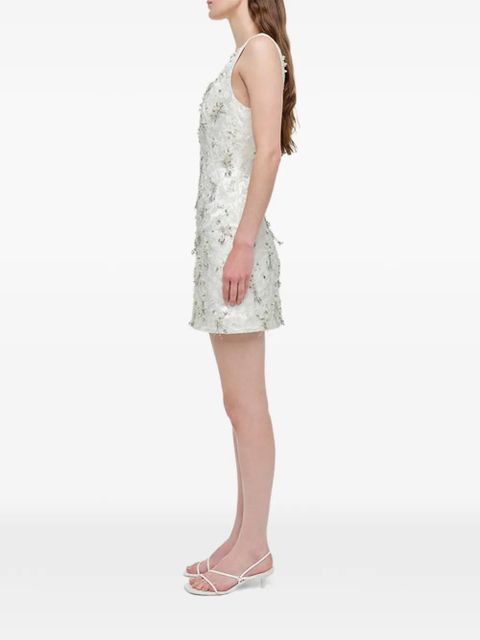 Simkhai Viva beaded mini dress - White