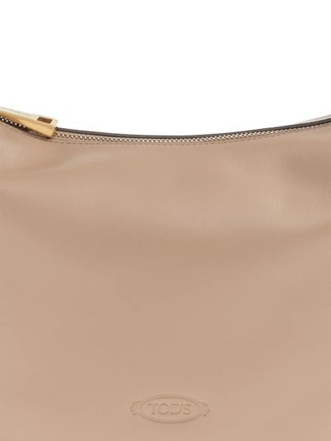 Tod's logo-embossed studded tote bag - Neutrals
