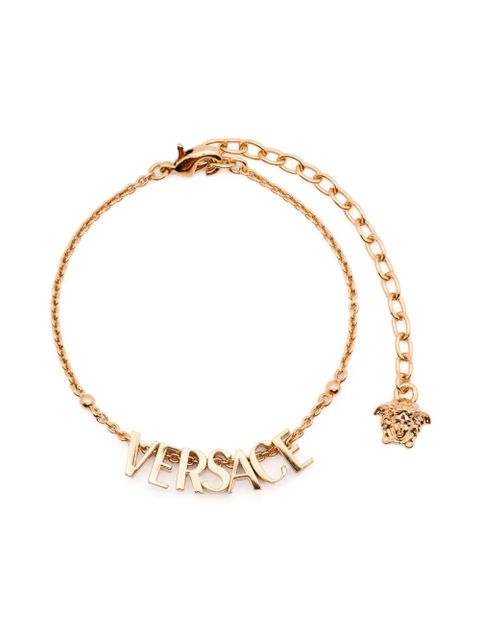 Versace logo-lettering bracelet - Gold - zdjęcie produktu nr 1