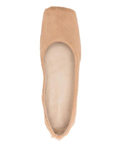 The Row leather ballet flats - Neutrals