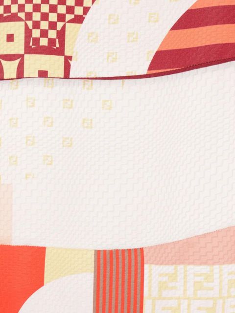 FENDI abstract-print mini dress - Neutrals - zdjęcie produktu nr 2