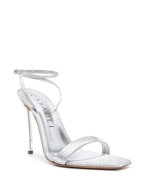 Casadei Superblade Diadema 100mm sandals - Silver