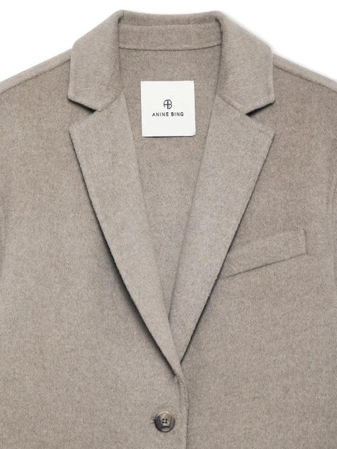 ANINE BING single-breasted long-sleeve blazer - Neutrals