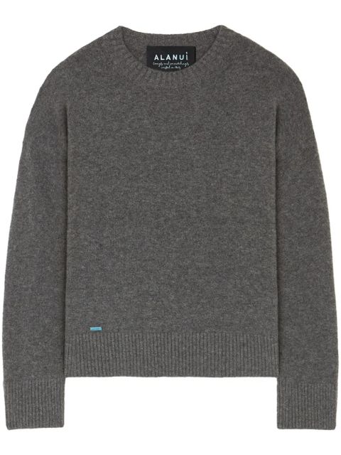 Alanui crew-neck cashmere-silk blend jumper - Grey - zdjęcie produktu nr 1