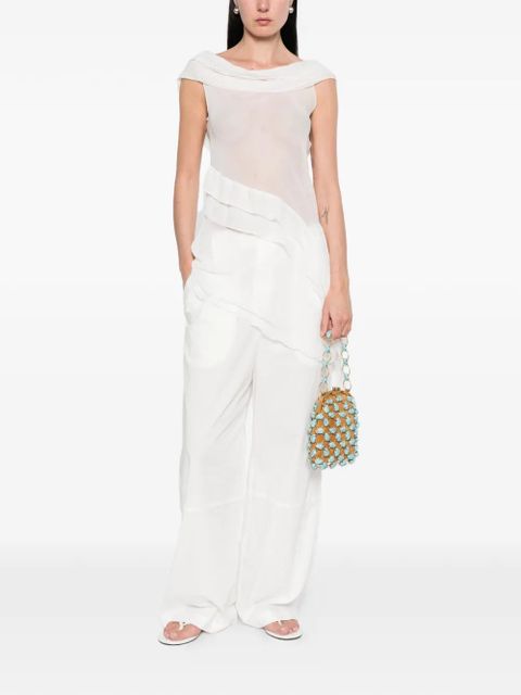 Gimaguas Boa asymmetrical dress - White - zdjęcie produktu nr 2