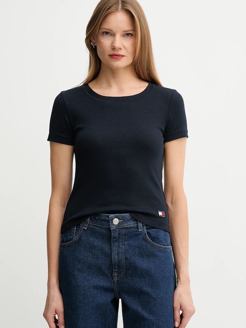 Tommy Hilfiger t-shirt damski kolor granatowy UW0UW06067 - zdjęcie produktu nr 1